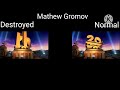 2 20th Century Fox Remake Normal Vs Destroyed Mathew Gromov