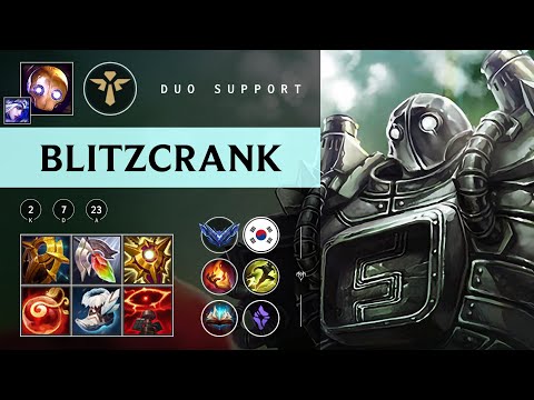Blitzcrank Support vs Lulu - KR Diamond Patch 25.22