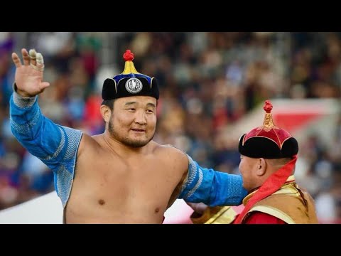 Монгол Улсын харцага Б.Зоригтбаатар уран барилдаан