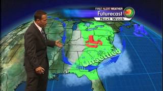 Clouds linger with a stray shower possible