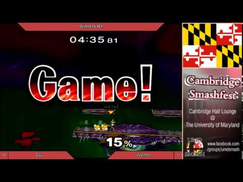 UMD Smashfest 2/14/14 - SG vs Wenbobular Winners Semis