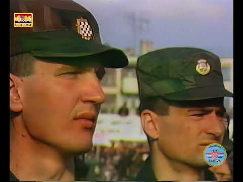 Mladen Kvesić - Mi smo garda hrvatska [4K] Spot 1991