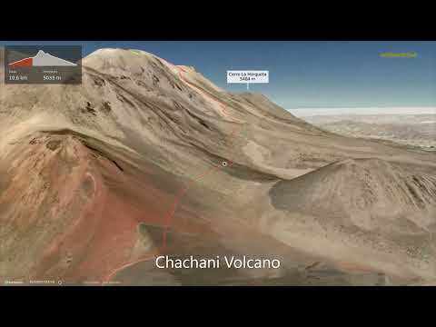 Chachani Volcano ∆ hiking trails ∆ 3d-trail.com/peru/