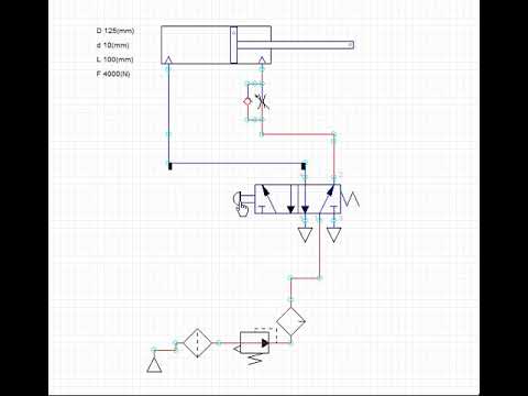 9.1- Pneumatics - Meter Out Circuit of Double Acting Cylinder