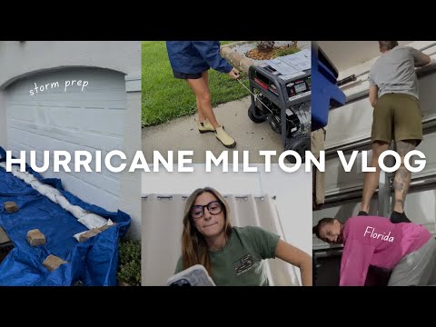 HURRICANE MILTON VLOG: storm prep for Florida hurricane season