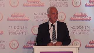 İEO Başkanı Ecz. Cenap Sarıalioğlu'nun 42. Dönem 2. Bölgelerarası Toplantı Konuş