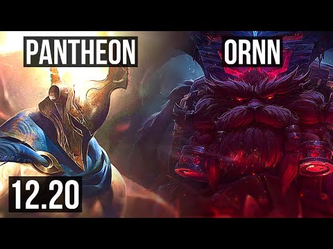 PANTHEON vs ORNN (TOP) | 7 solo kills, 1.7M mastery, 1000+ games, Dominating | EUW Diamond | 12.20