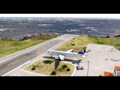Perfectly Calculated Takeoff! Giant SOUTH AFRICAN A320 British vs Extreme Short Runway