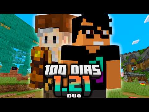 SOBREVIVI 100 DIAS NO MINECRAFT 1.21 EM DUO - O FILME @helliiot