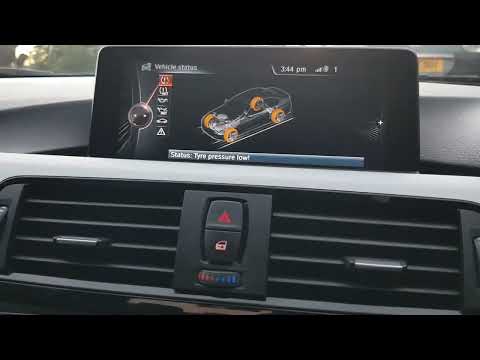 Как сбросить предупреждение о давлении в шинах TPMS BMW F30 3 серии