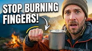 Solving a problem – no more hot handles when using a camping alcohol stove