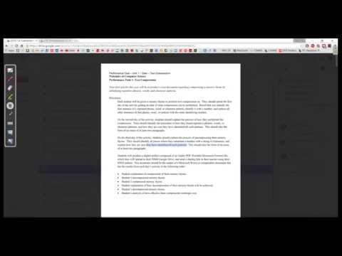 CS Principles - Unit 1 Performance Task Discussion