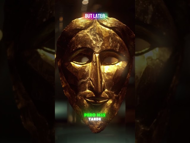 Vídeo relacionado con Estia Creations Máscara de Agamenón, escultura chapada en oro, réplica de máscara funeraria del rey micénico
