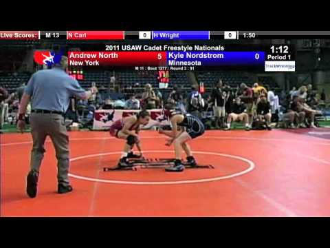 Cadet Freestyle 91 - Andrew North (NY) vs. Kyle Nordstrom (MN)
