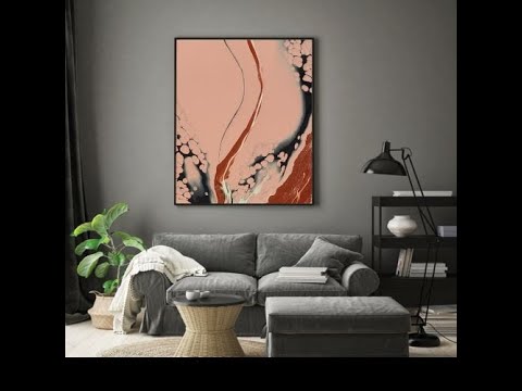 #68 CLOUD PEARLS, ITS OK TO MIX IT UP (MAUVE BASE COAT) ACRYLIC POURING