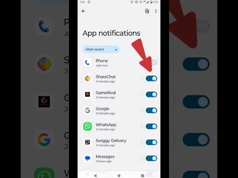 How to off app notification | how to stop notification on android #tech #shorts