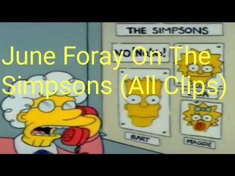 June Foray On The Simpsons (All Clips)