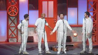 Les Enfoirés 2018 - Michael Youn/Soprano/Patrick Fiori et Kendji Girac