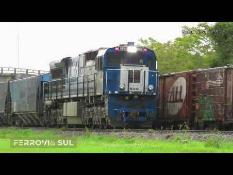 Trens passando pela simpática cidade de Balsa Nova/PR