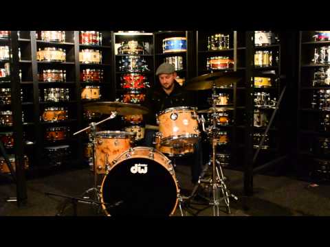 DW Collector's Series Maple in Exotic Mapa Burl 13/16/22