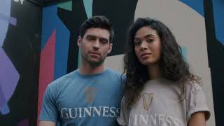 Guinness Trademark Label Blue & Beige T-Shirts