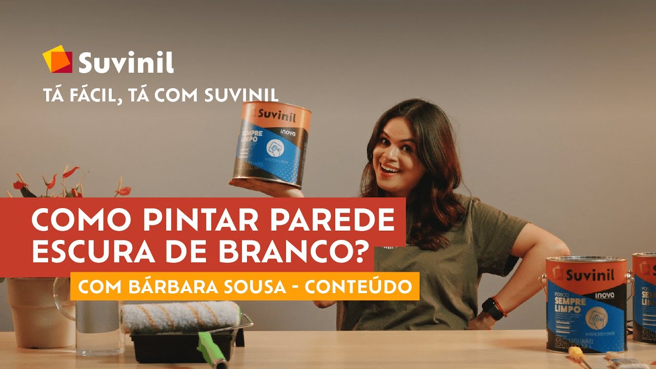 Como pintar parede escura de branco
