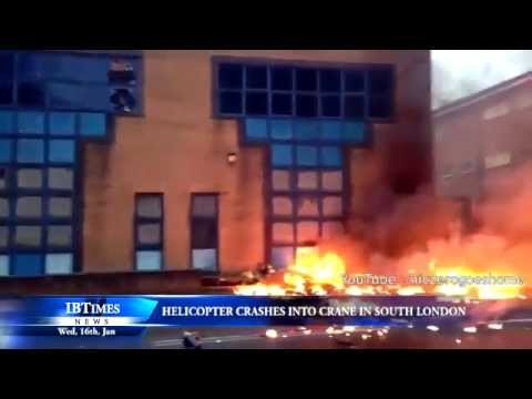 Хеликоптер се разби в центъра на Лондон 
