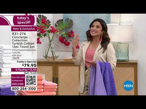 HSN | Concierge Collection Bed & Bath 06.05.2023 - 01 AM