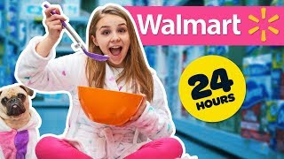 24 HOUR OVERNIGHT CHALLENGE IN WALMART! **SECRET FORT**🔆💕| Piper Rockelle
