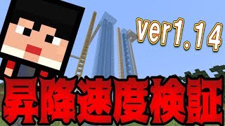 【マインクラフト】一番速く上り下りできるものはどれか選手権！！
