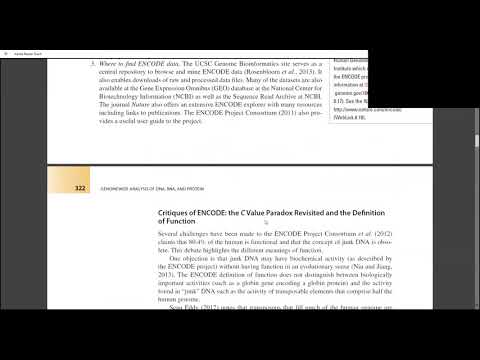 Genomics:Introduction to ENCODE project