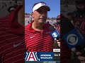 Arizona HC Jedd Fisch after win vs San Diego State: 'We got better than we were a year ago' #shorts