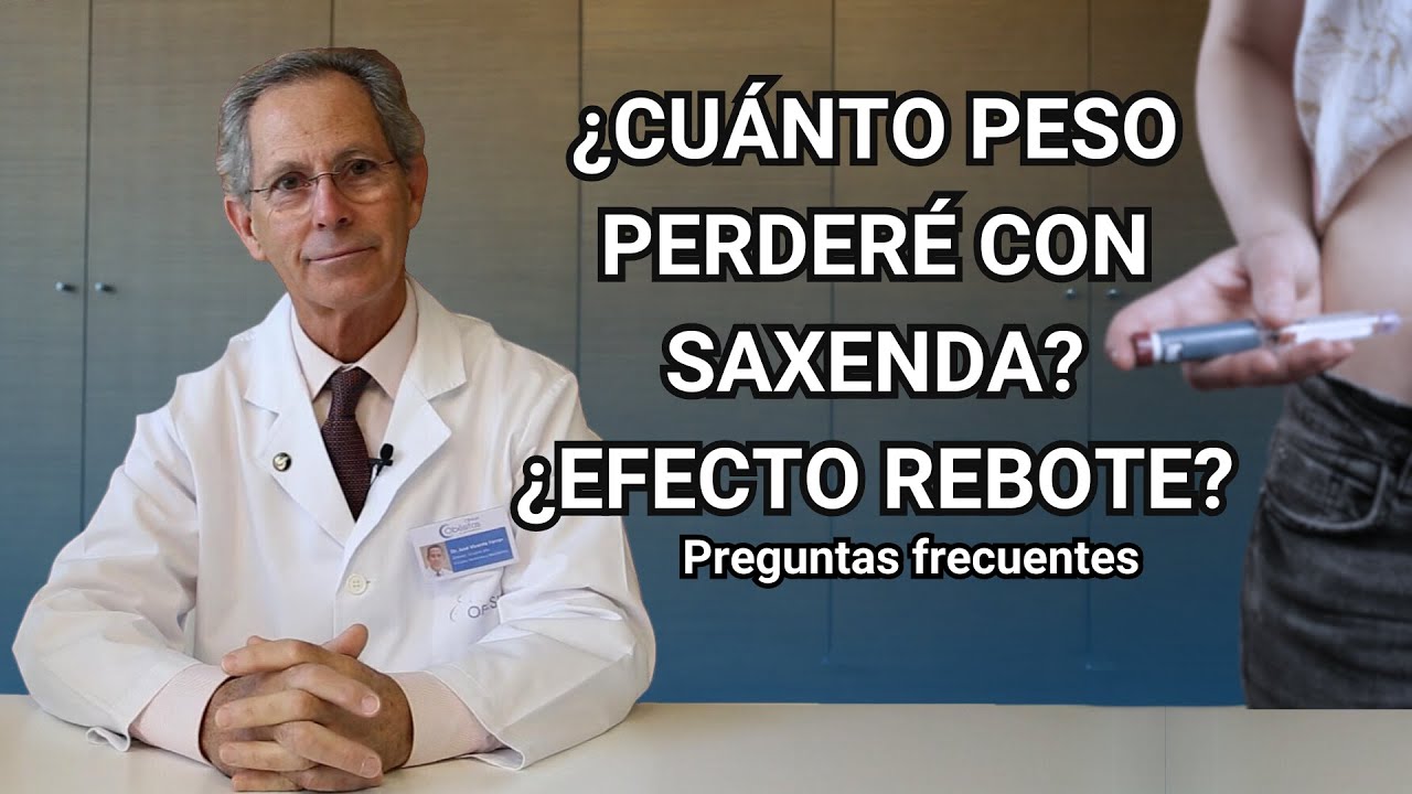¿Cuánto peso PERDERÉ con SAXENDA?| ¿EFECTO REBOTE?¿ Efectos secundarios ?| Preguntas más frecuentes