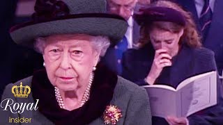 Queen sheds tear, Beatrice cries at Philip's emotional memorial service - Royal Insider video