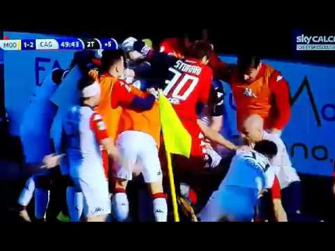 Modena-Cagliari 1-2, Minuti Finali