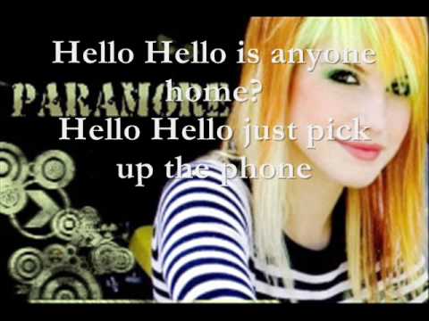 Hello Hello- paramore- lyrics