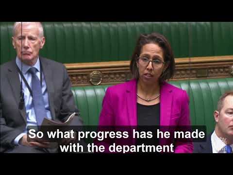 Munira presses the Children's Minister on paid leave for kinship carers.