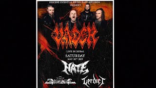 Vader live in Dubai 40 Years Anniversary An Act of Darkness in Asia Tour 05-20-23