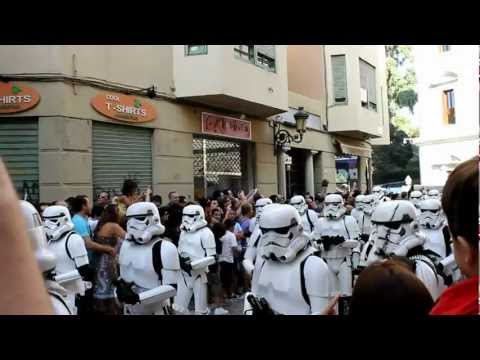 "STAR WARS" Las tropas imperiales de la Guerra de las Galaxias conquistaron Málaga (2012).