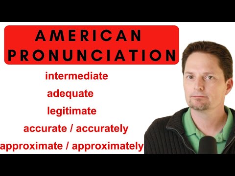ADVANCED VOCABULARY / AMERICAN PRONUNCIATION /How to Pronounce -ATE in English, PART 4