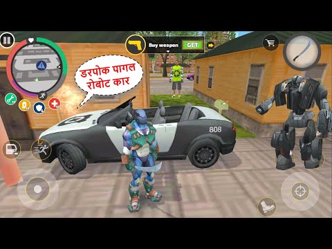 Rope Hero: Vice Town (Sneaky Crazy Robot Car Fight SCI-FI Rope Hero) Mad Robot - Android Gameplay HD
