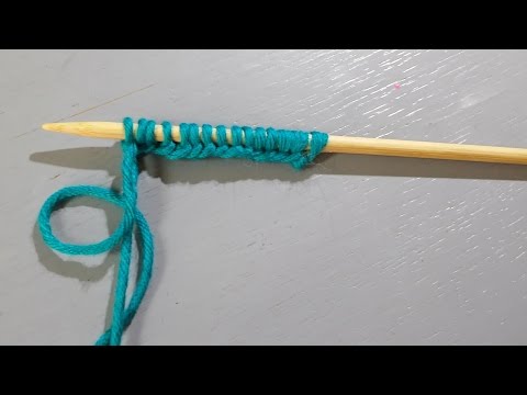 Classic cast-on - cross cast-on - knitting