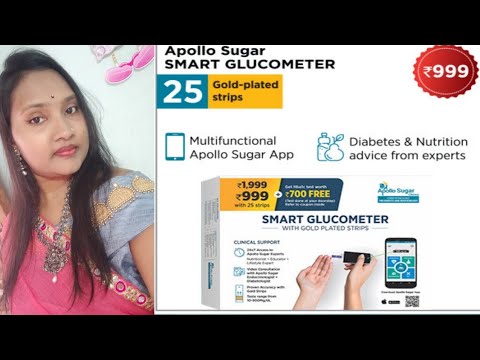 Diabetic self test with apollo smart glucometer