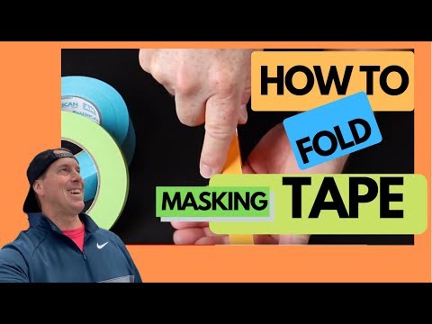 HOW TO FOLD MASKING TAPE to get a soft refinish edge in your jambs!