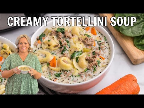 Creamy Sausage Tortellini Soup