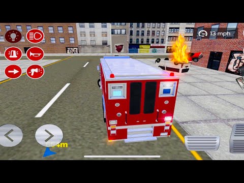 Real Fire Truck Driving Simulator 2022-Pro Fireman's Daily Job-Android/Ios Gameplay #11