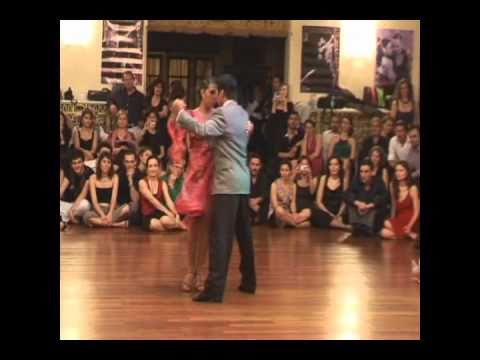  Roxana Suarez  and  Sebastian Achaval  are  dancing  to  the  tango  "  El Puntazo  "