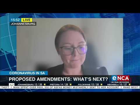 COVID 19 in SA Proposed amendments What's next?