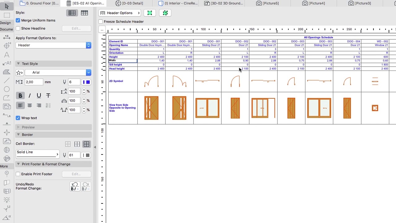 Doors and Windows Schedules - ARCHICAD Training Series 3 - 74/84