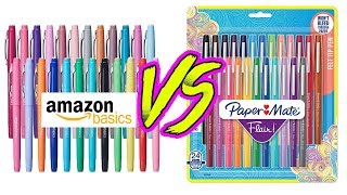 I tried AmazonBasics Flair Pens